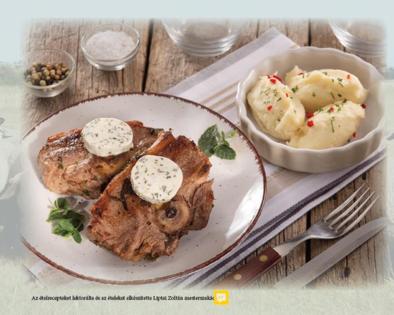 Pácolt grillezett bárányszeletek