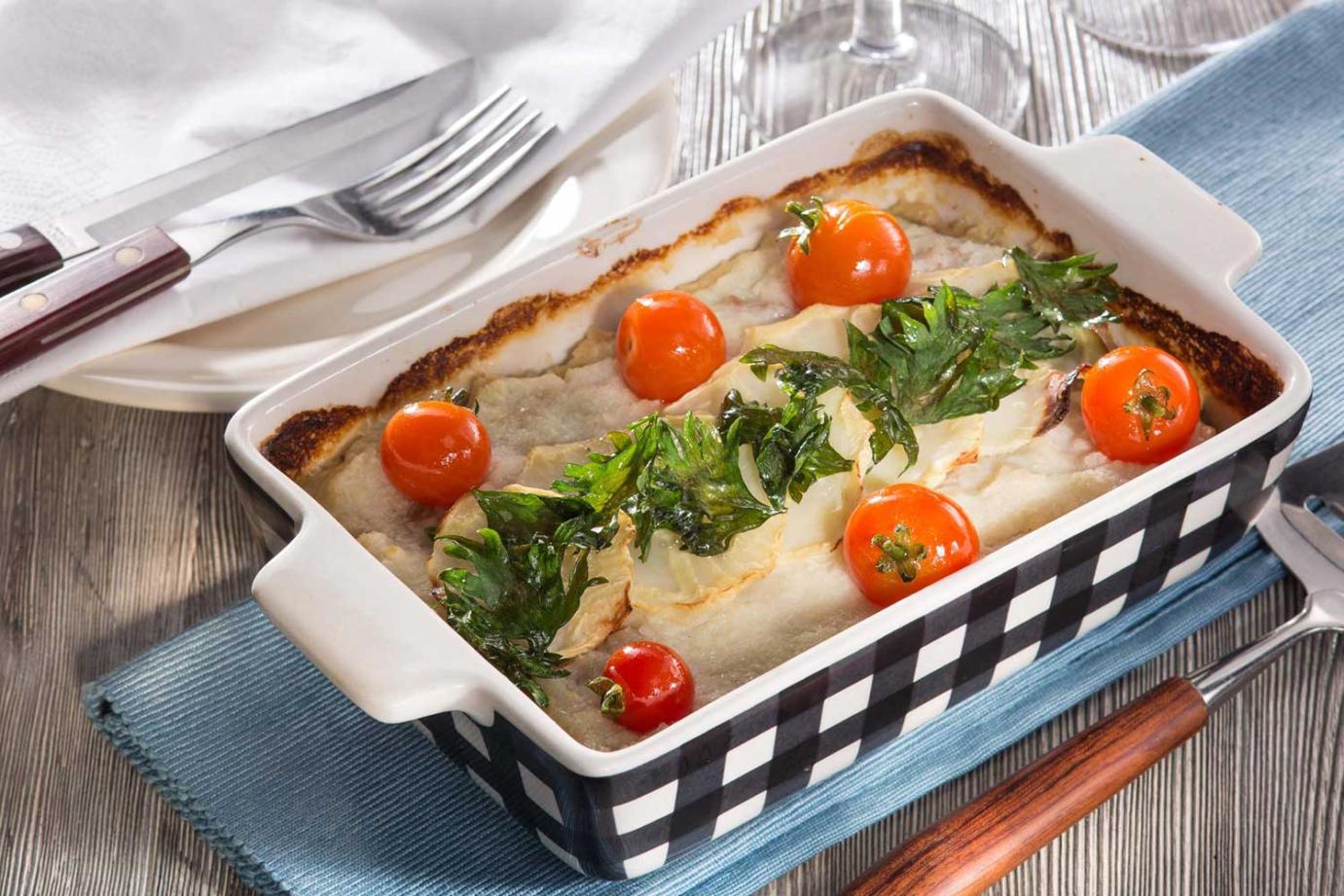 Zeller lasagne kecskével